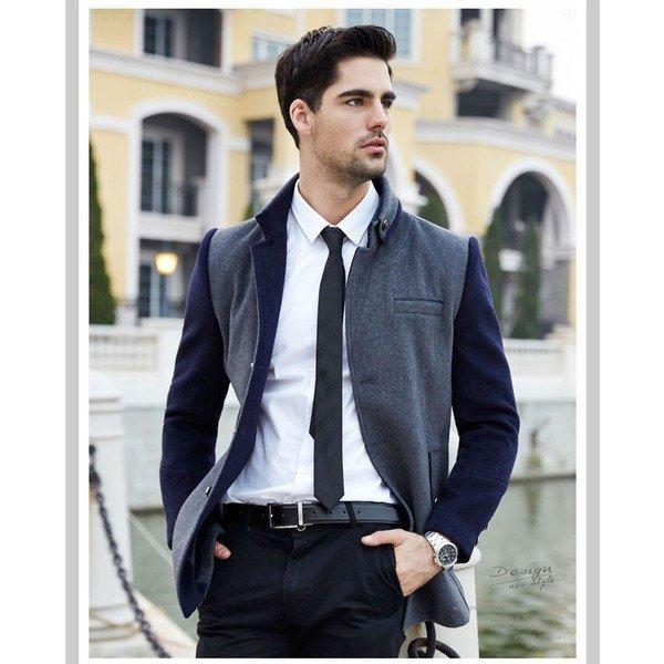 海外ブランド フォーマル メルトン 通勤 ジャケット オーバーコート バイカラー ウール アウター コート メンズ ビジネスコート バイカラー ウール アウター コート メンズ ビジネスコート ジャケット Solvestudentdebt Com