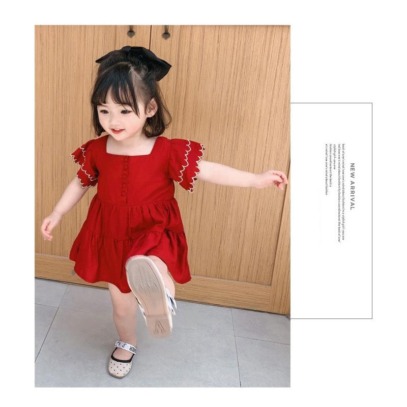 子供服 ワンピース 半袖 ジュニア Aライン キッズ 女の子 通学着ワンピース 刺繍 ウイング スリーブ 入園式 発表会 旅行 写真撮り80 90 100 110 1 130cm Y Vsmile 通販 Yahoo ショッピング