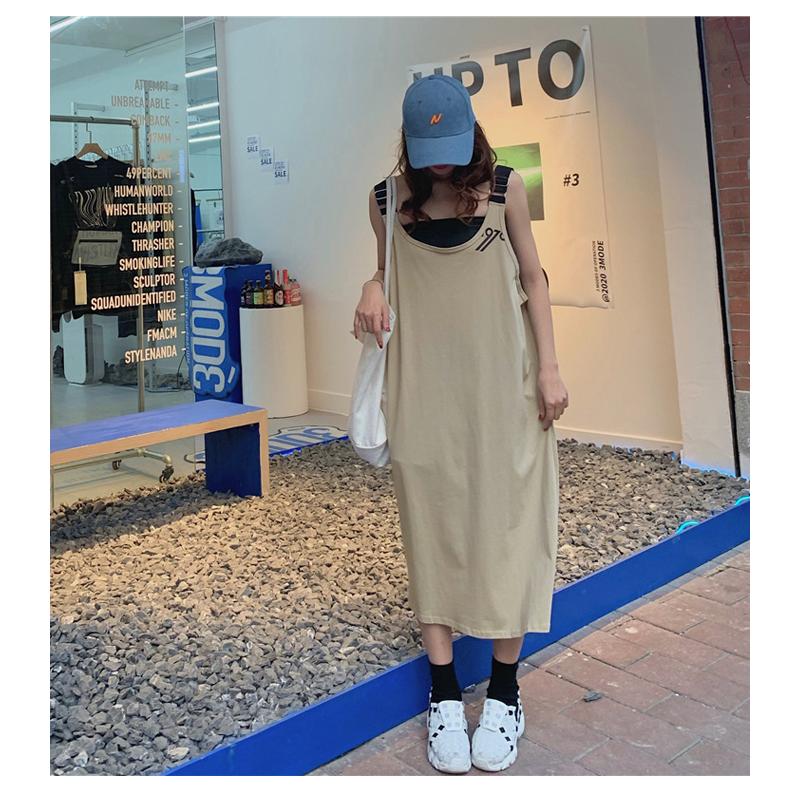 レディース ロング ワンピース エスニック スタイル 夏 韓国風 スペンダースカート 綿 プリント スリング ワンピース スポーツスタイル M L Xl Y Vsmile 通販 Yahoo ショッピング