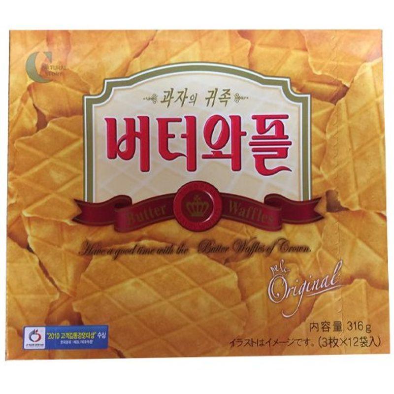 内祝い 正規輸入 クラウン バターワッフルクッキー バターワッフル316ｇ 3箱 Wantannas Go Id