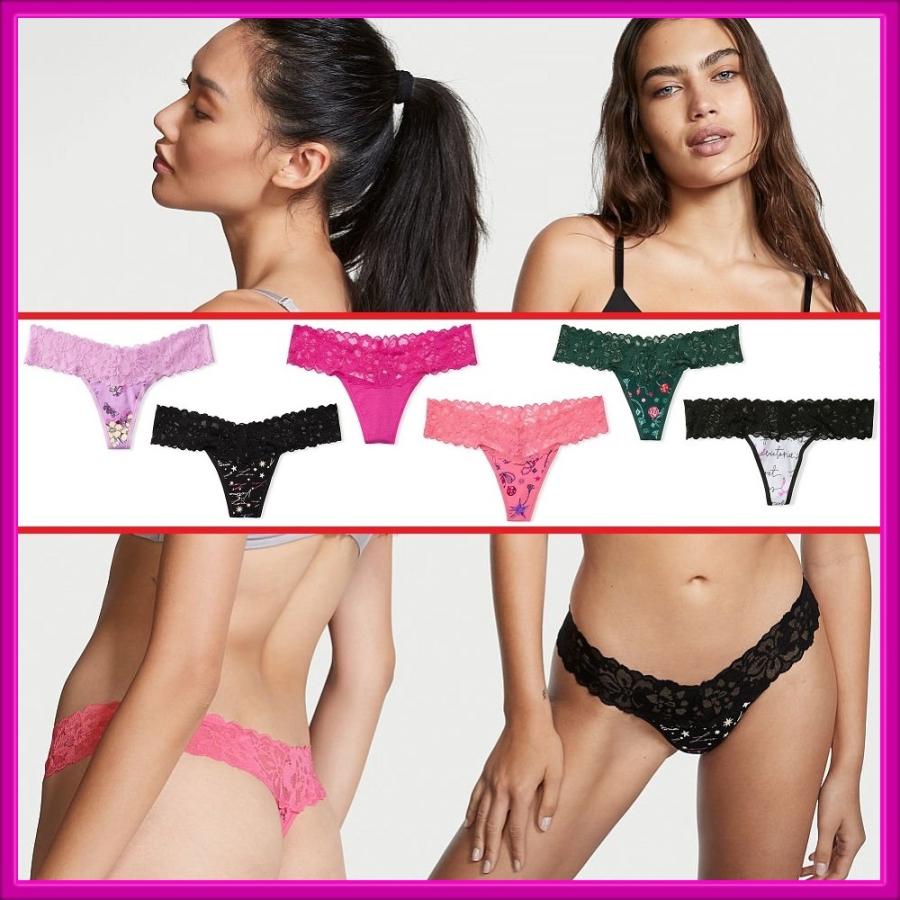 Victoria Secret 水着・下着詰め合わせ Victoria's Secret フローラル レース V ストリング Tバック