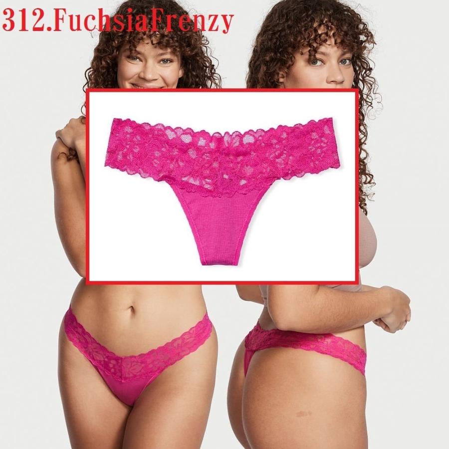 VICTORIA'S SECRET Lace-waist Thong Panties#19 ショーツ