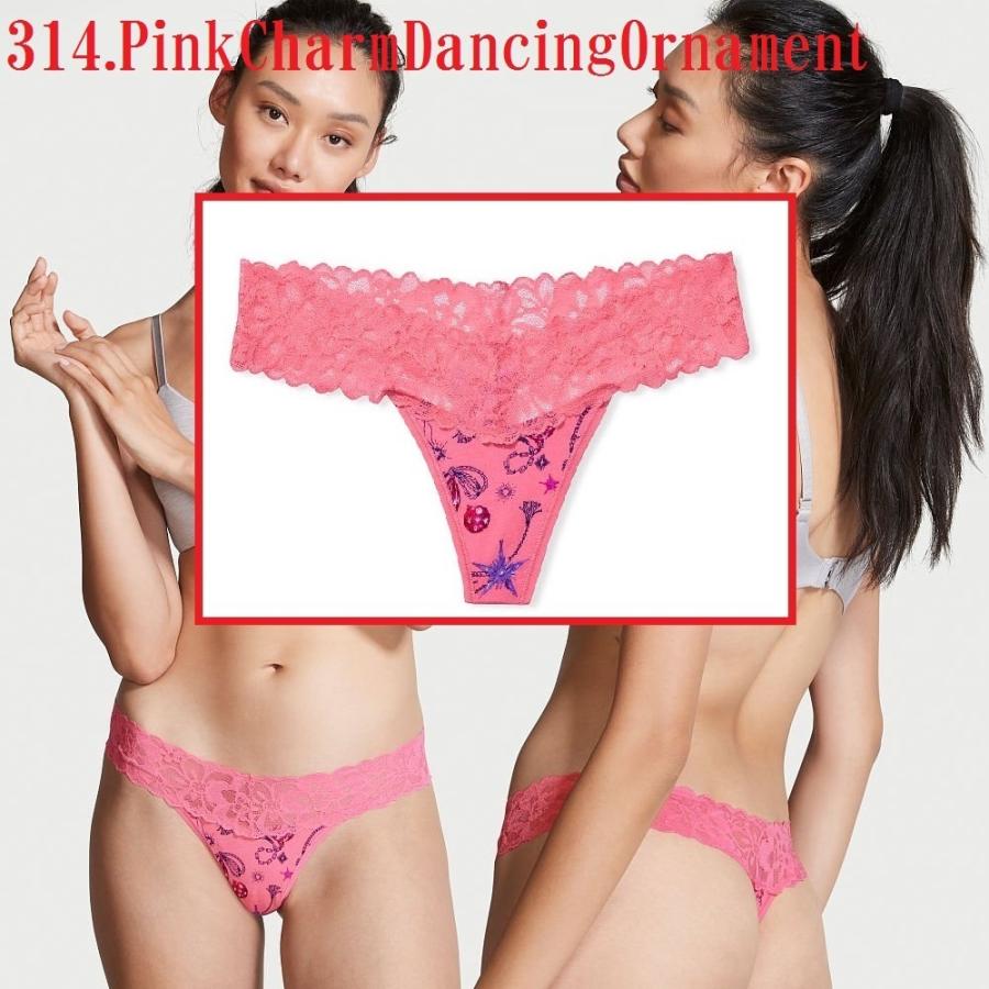 VICTORIA'S SECRET Lace-waist Thong Panties#19 ショーツ