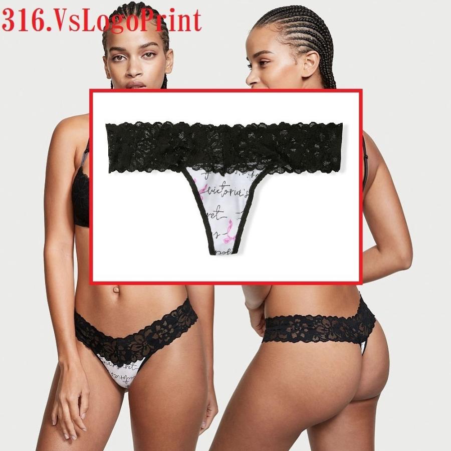 VICTORIA'S SECRET Lace-waist Thong Panties#19 ショーツ