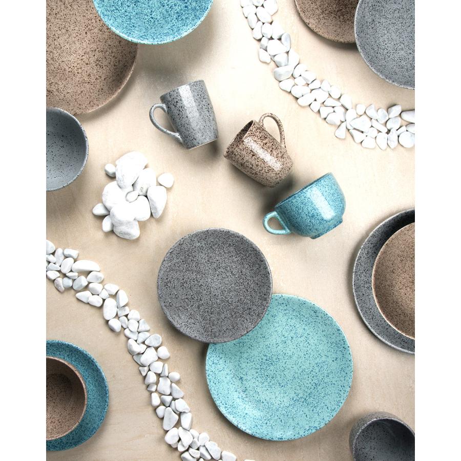 EXCELSA お皿 おしゃれ ブランド ボウル 15cm ベージュ ブルー 洋食器