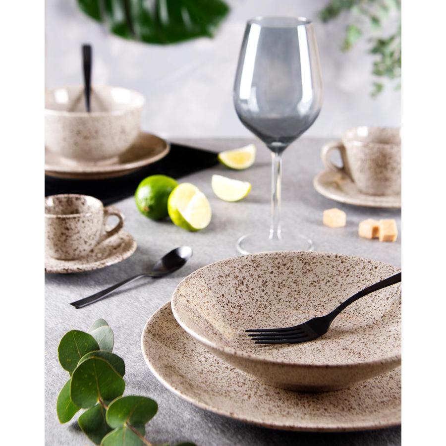 イタリア皿 EXCELSA お皿 おしゃれ ブランド ボウル 15cm ベージュ ブルー 洋食器