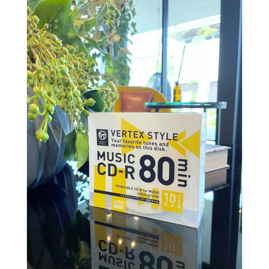 VERTEX STYLE（ヴァーテックススタイル） CD-R 音楽用 10P 80分 10枚