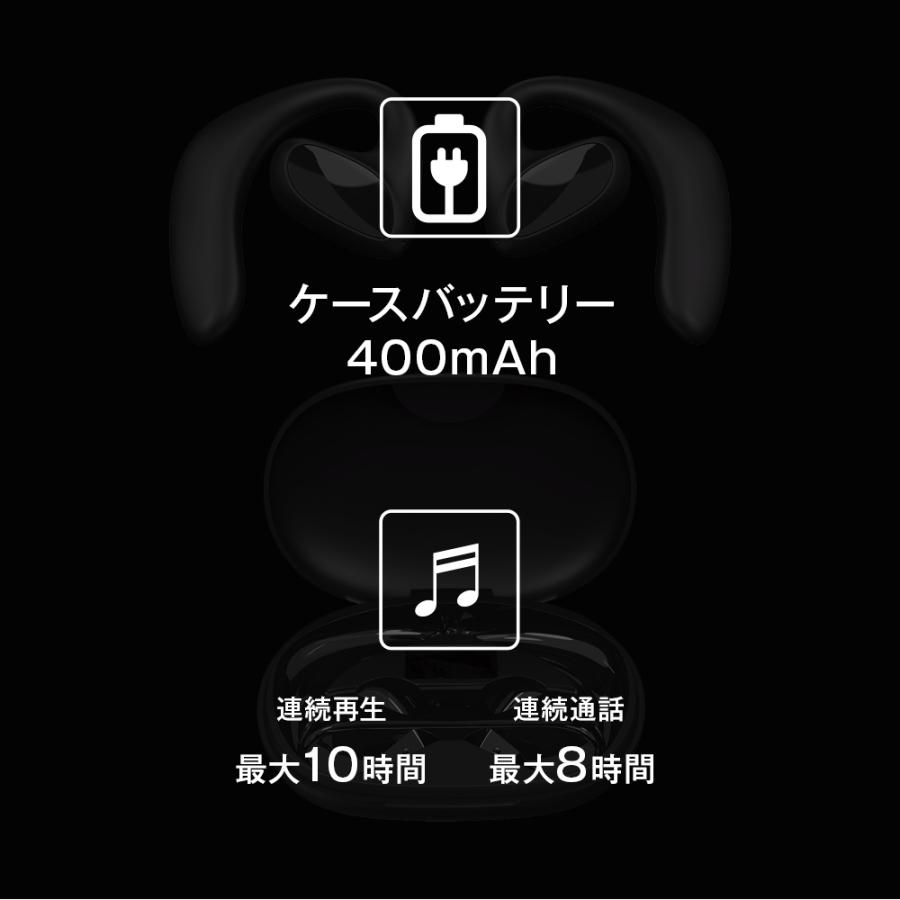 VERTEX STYLE（ヴァーテックススタイル） 空気伝導 イヤホン bluetooth