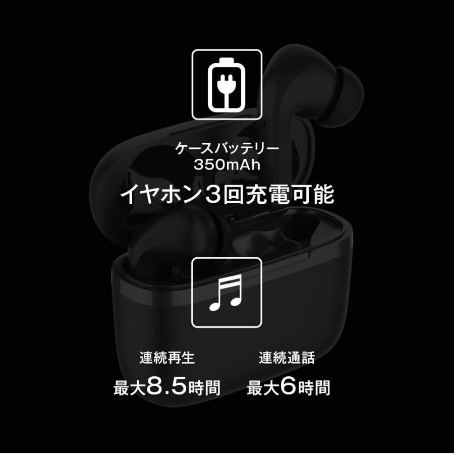 イヤホン Bluetooth ワイヤレス マイク付き 通話 マイク付き 片耳 ANC IPX4 無線 アクティブノイズキャンセリング AAC iPhone Android VERTEX VTH-IC051｜vt-web｜11