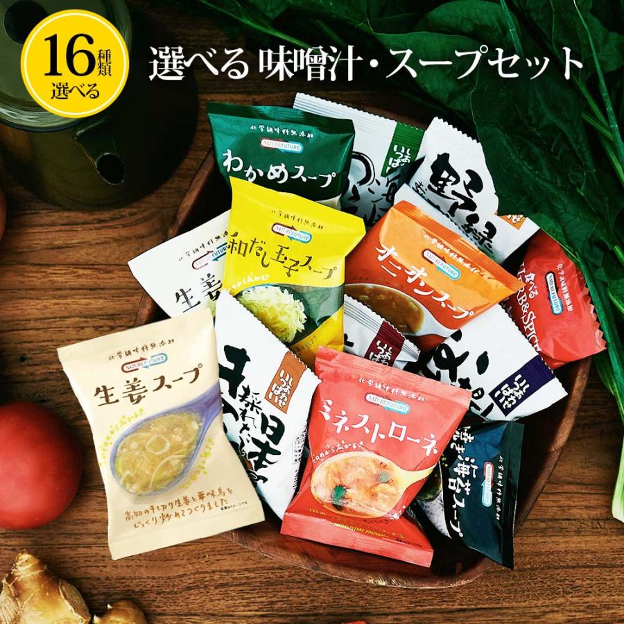 味噌汁 スープ フリーズドライ インスタント 食品 16種類から選べる 7