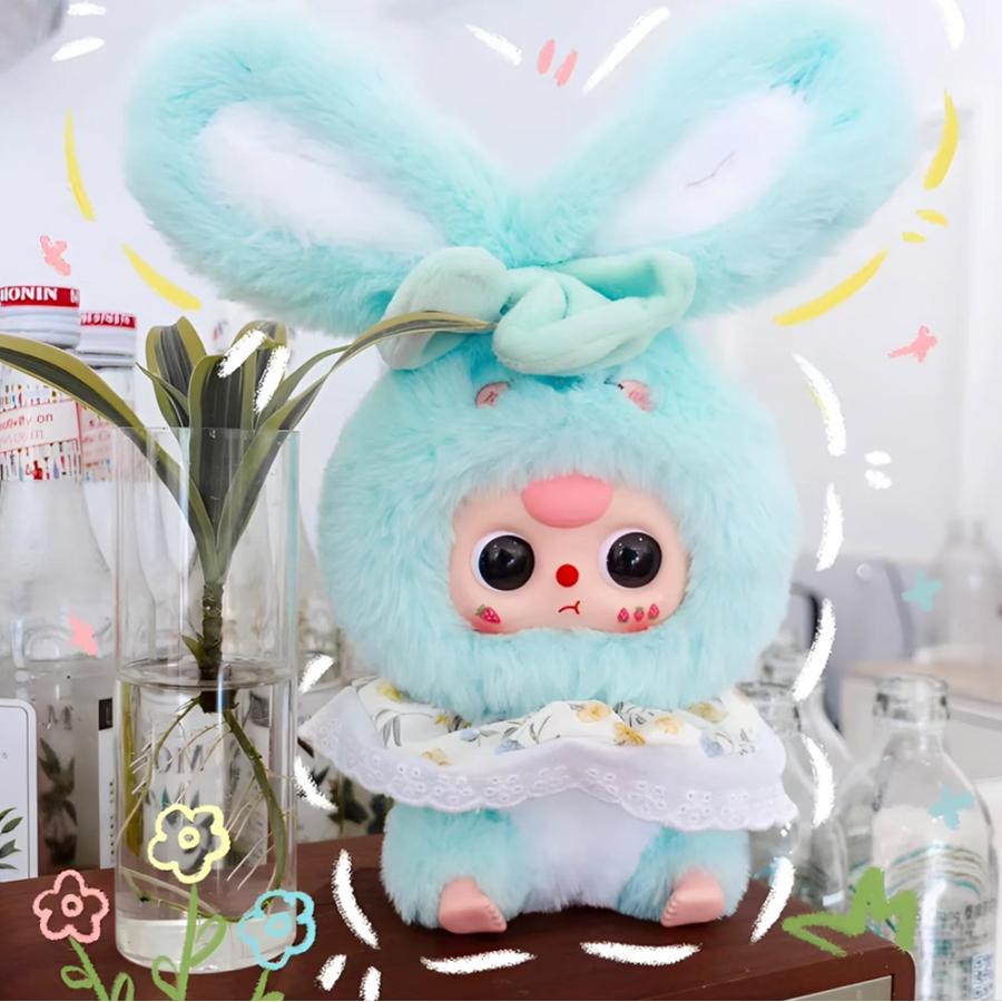 ぬいぐるみキーホルダー うさぎ ふわふわ かわいい 可愛い 中国 海外