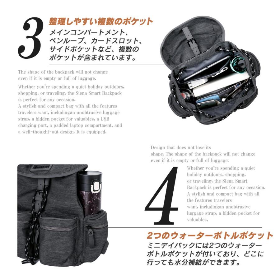 ビジネスリュック メンズ レディース 薄型 通勤 旅行 防水