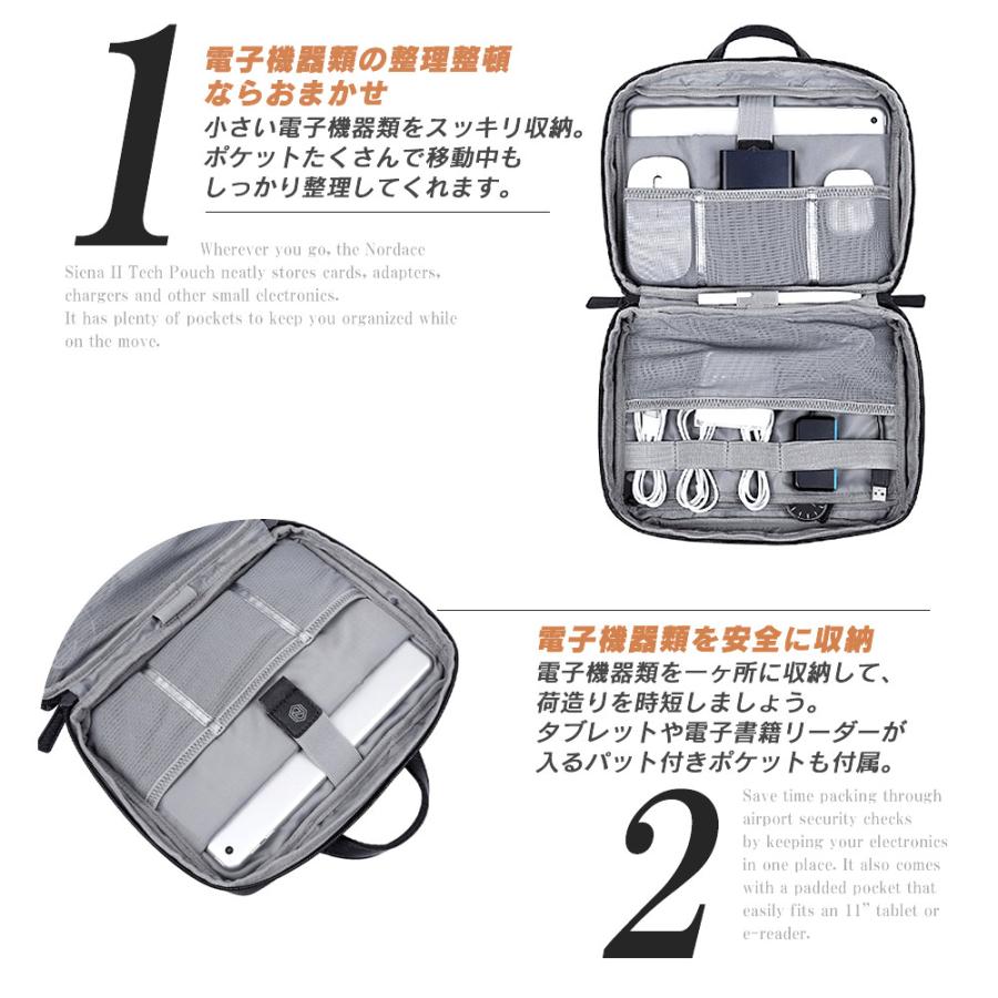 極美品 NORDACE パッキングオールセット ポーチ3点セット ビジネス パッキングオーガナイザー ブランド 旅行 ノルディス シエナ2