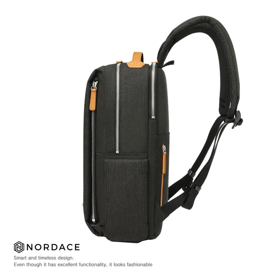 NORDACE ノルディス リュック 通勤 通学 旅行 A4対応 黒 ナイロン ノルディス リュック ビジネスリュック レディース メンズ おしゃれ