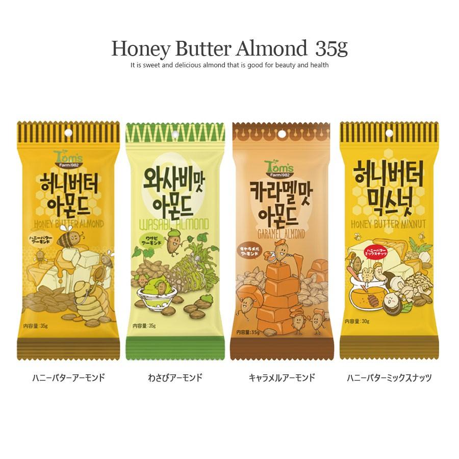 ハニーバターミックスナッツ 30g 1個 アーモンド 韓国 お菓子 おかし カロリー Toms Vt Sh 1 いただきプラザ Yahoo 店 通販 Yahoo ショッピング
