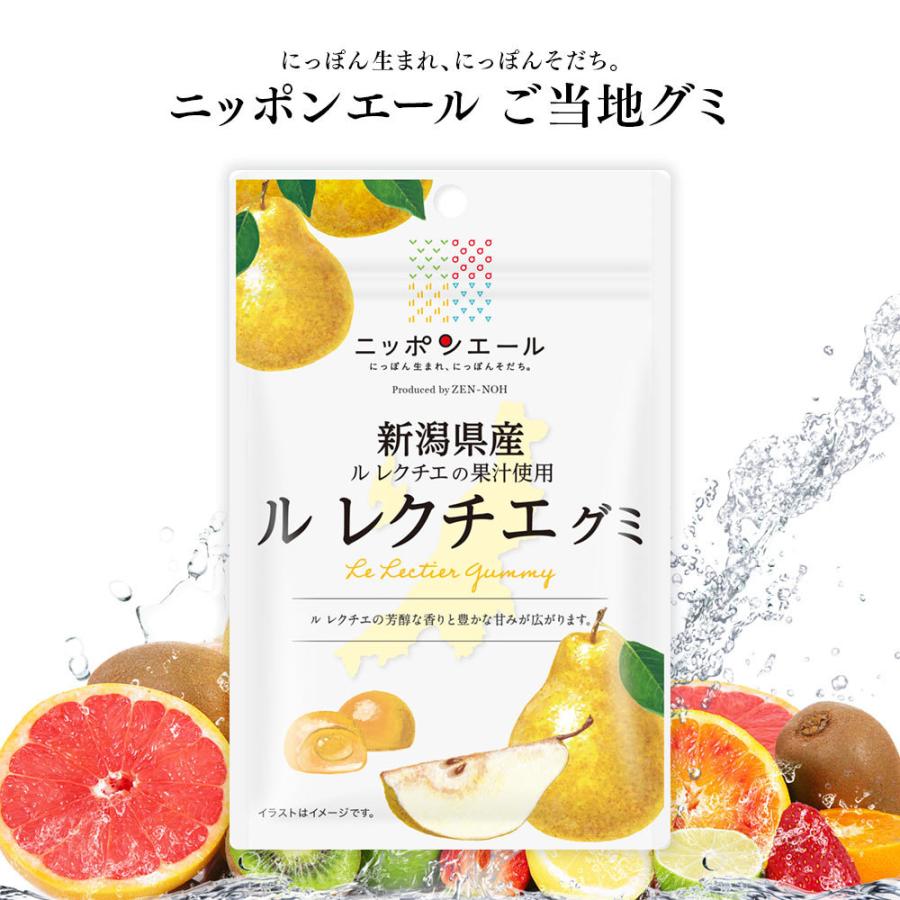 全農 ご当地グミ ニッポンエール 新潟県産 ルレクチエグミ ご当地 お