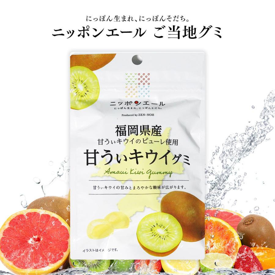 全農 ご当地グミ ニッポンエール 福岡県産 甘うぃキウイグミ 名産 果実