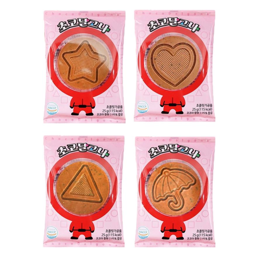 イカゲーム お菓子 チョコレート チョコダルゴナ 25g 1個 イカゲーム お菓子 チョコレート チョコダルゴナ 25g 1個
