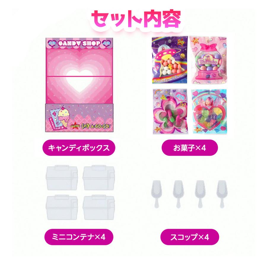 SHINAKO（しなこ）のミニキャンディショップ 3点セット お菓子 グミ キャンディ しなこ しなこちゃん ミニキャンディー