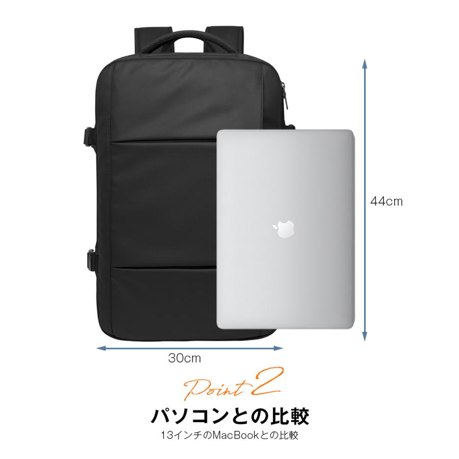 ビジネスリュック メンズ 3way 大容量 防水 40代 35L PC BANGE USB充電