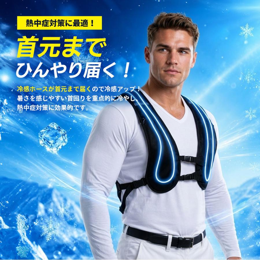水冷ベスト 水冷服 冷却ベスト 作業服 工事現場 農作業 屋外作業 熱中