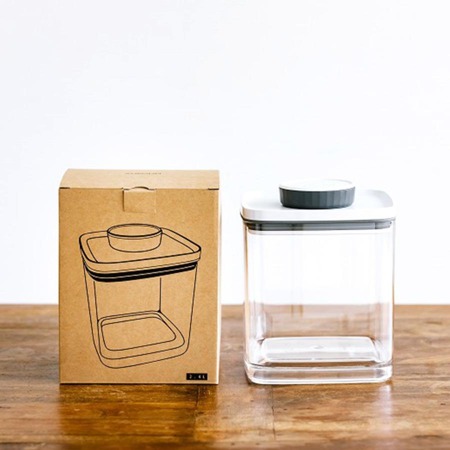 真空保存容器 おしゃれ ターンエヌシール グレー 2 4l 1個 密封 密閉 容器 つくりおき 常備菜 コンパクト 小型 Vt Zc いただきプラザ Yahoo 店 通販 Yahoo ショッピング