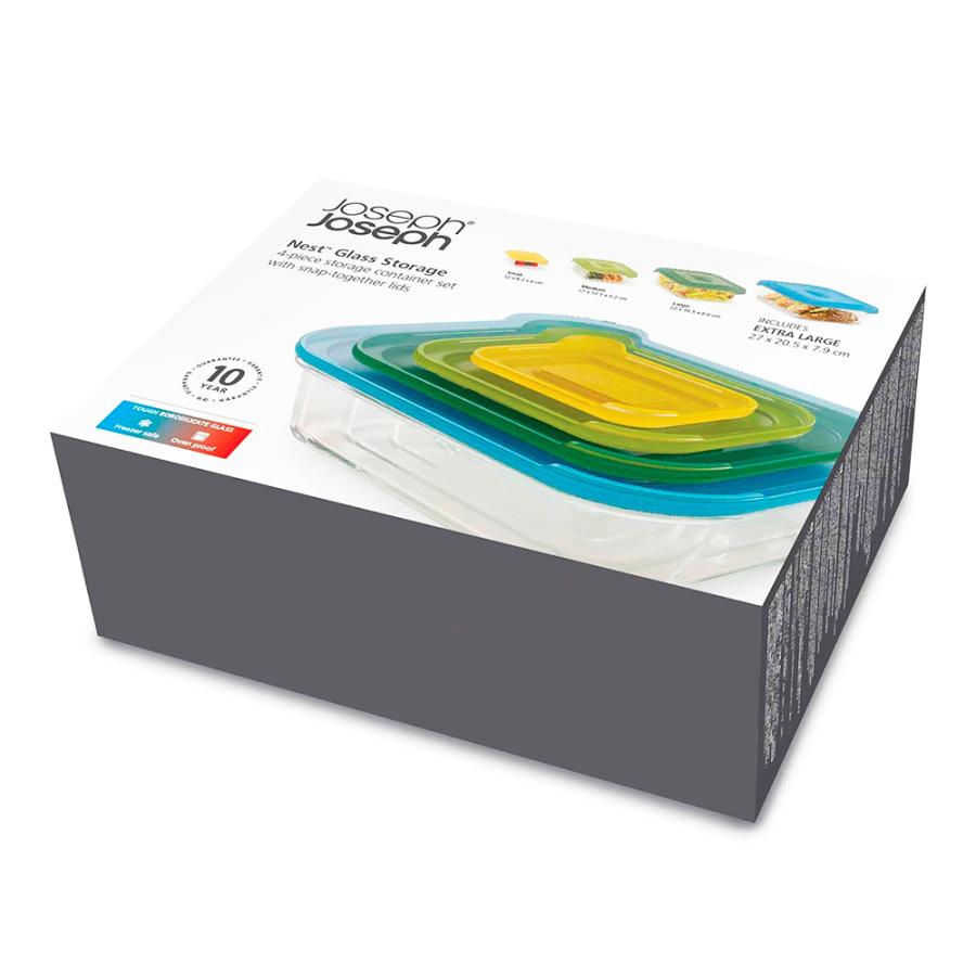 Joseph Joseph（ジョセフジョセフ） 保存容器 ガラス 密閉 キッチン