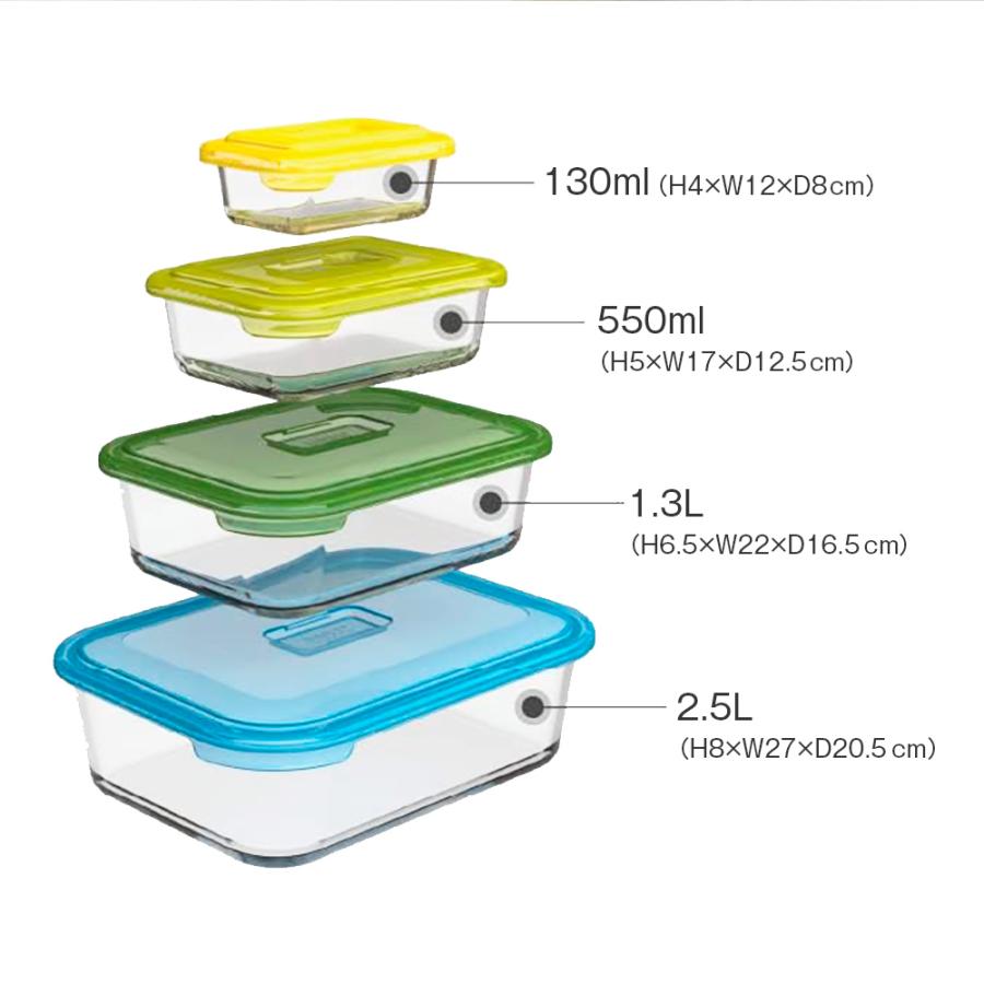 Joseph ジョセフジョセフ 保存容器 ガラス 密閉 キッチン収納