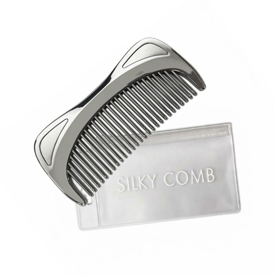 くし コーム 櫛 SILKY COMB シルキーコーム クロムメッキ仕様 静電気