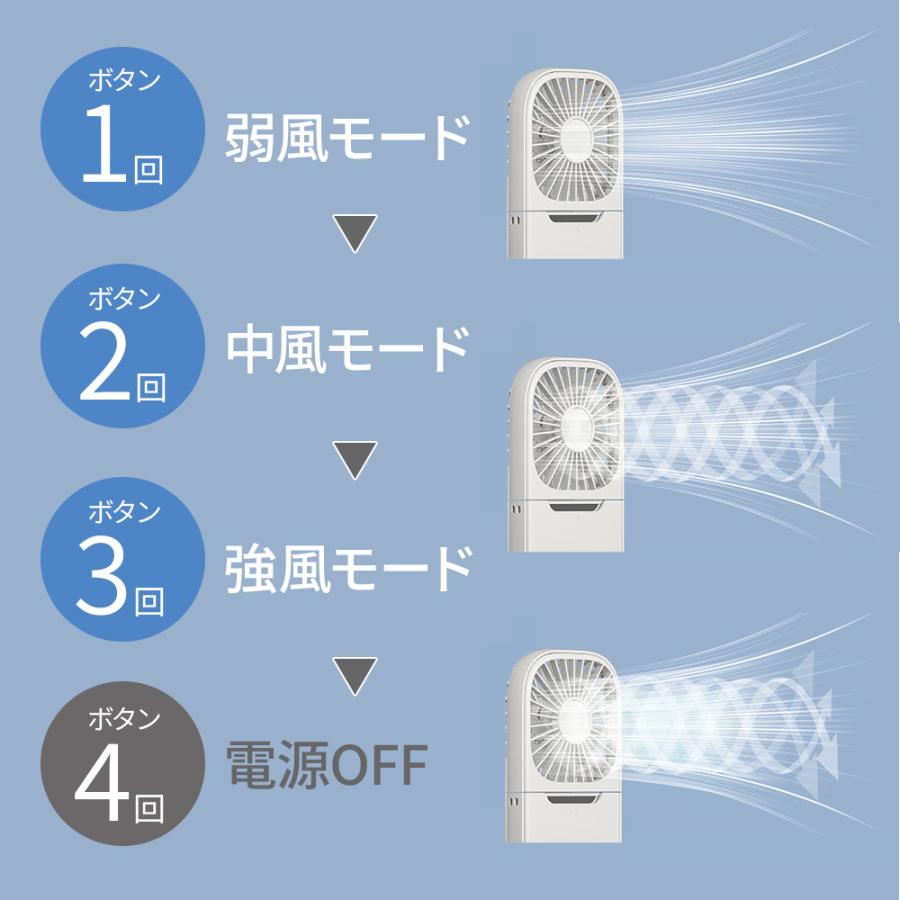 nikome 首掛け扇風機 小型 手持ち扇風機 卓上 静音 USB充電 熱中症 鏡