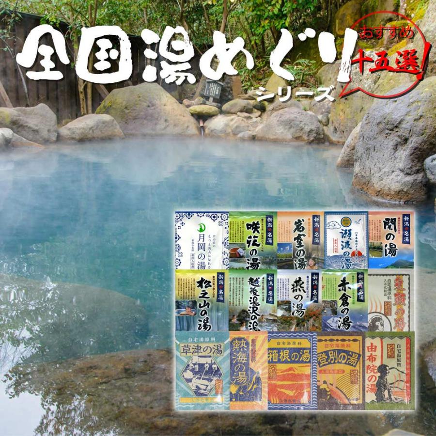 入浴剤 温泉 新潟 お風呂 15個セット 新潟の名湯・秘湯シリーズ9個