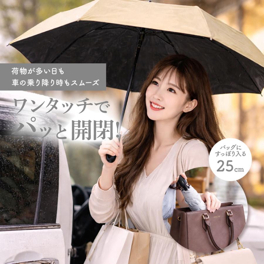ワンタッチ 自動開閉 】日傘 折りたたみ 完全遮光 UVカット率100％ 傘