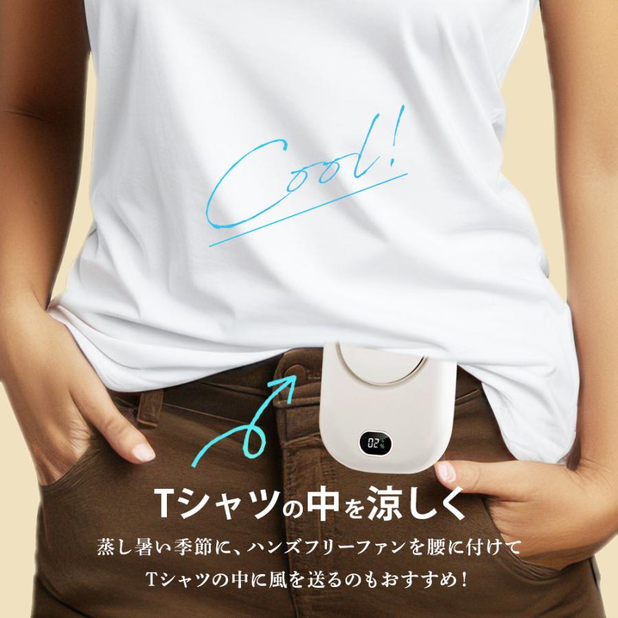 VERTEX STYLE（ヴァーテックススタイル） 首掛け扇風機 2024新版 軽量