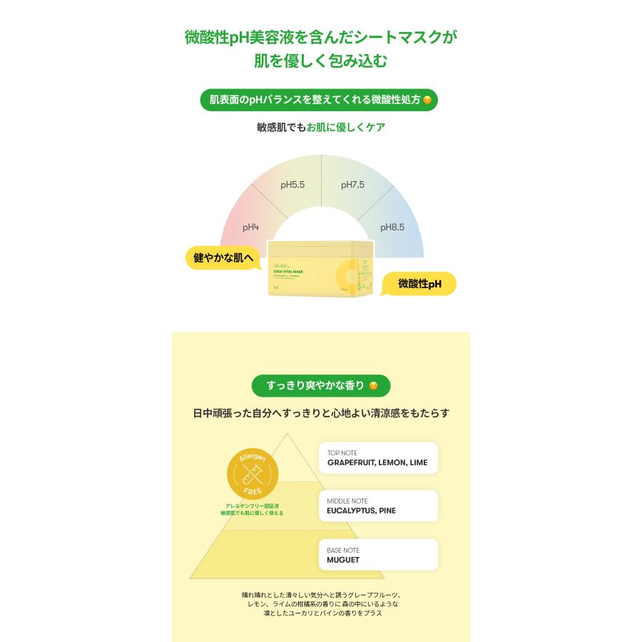 箱無し ブイティコスメテックス　シカバイタル　シートマスク *10箱 VT パック シートマスク ブイティー シカバイタルマスク