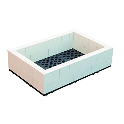 匿名配送 システムファーム（組立て式花壇・菜園） 60cm×90cm×2段 セット アイボリー 【M2561505646】(16228円)