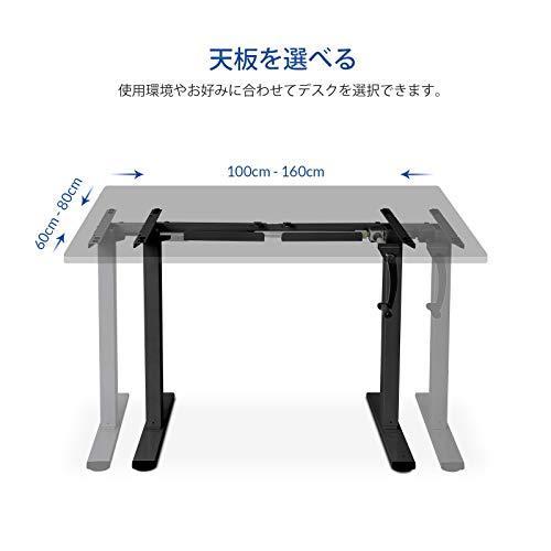 FLEXISPOT 昇降デスク 高さ調節 手動式 スタンディングデスク PC