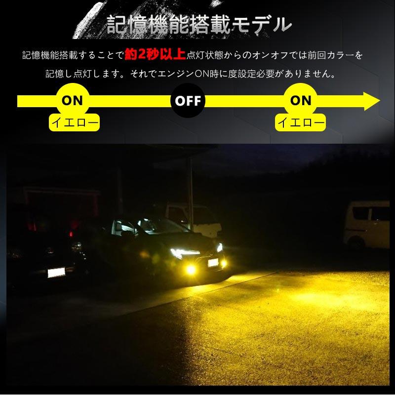 新品未開封！IPF 2色切り替えLEDフォグランプ ファン内蔵型 トヨタ系へ IPF フォグランプ LED H8/H11/H16 バルブ Fシリーズ 2色切替 6500K
