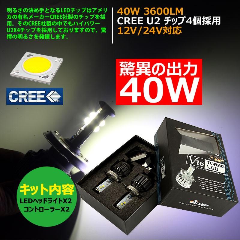 Vulcans 「セール価格」LEDヘッドライト H4 Hi/Lo 切替 40W 12V Vulcans 「セール価格」LEDヘッドライト H4 Hi/Lo 切替 40W 12V