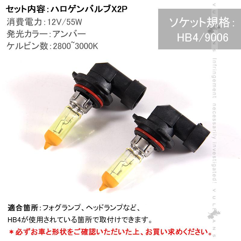 Vulcans ハロゲン バルブ ランプ HB4/9006 12V 55W 6000K 2P