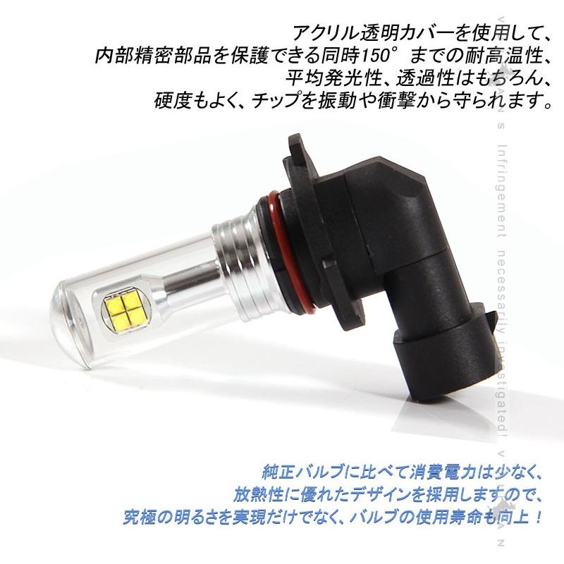 Vulcans HB3/9005 LEDバルブ LEDフォグランプ 片側40W LEDフォグ 2個