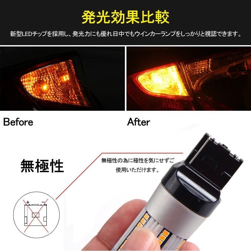 Vulcans LEDウインカーバルブ ハイフラ防止抵抗内蔵 S25 150° ピン角