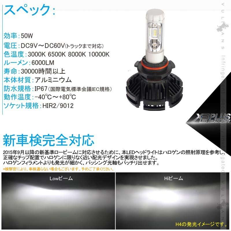 Vulcans 「セール価格」業界初 X3 PLUS LEDヘッドライト C-HR HIR2