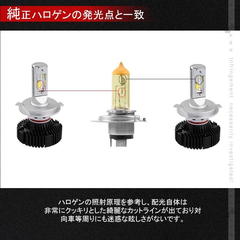 7 PLUS LEDヘッドライト H4 Hi/Lo切替 4500LM 1年保証 2個set Seoul Y19 DC9V~32V 新車検対応 LEDフォグランプ 6500K 360度光軸調整可 取付簡単 電装 パーツ｜vulcans｜11