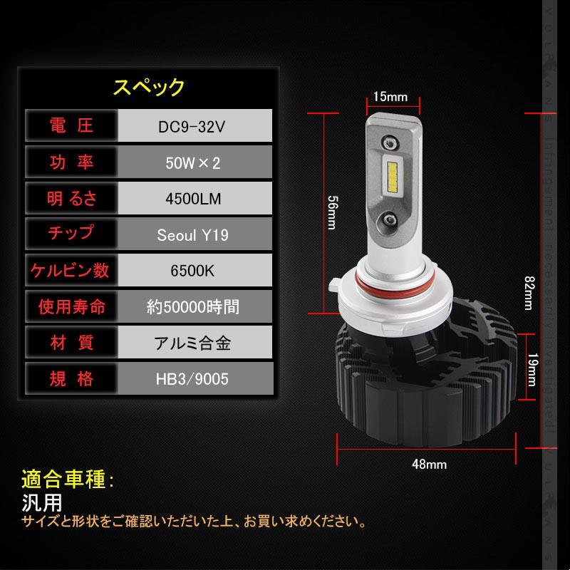 Vulcans 「セール価格」7 PLUS LEDヘッドライト HB3/9005 4500LM 1年