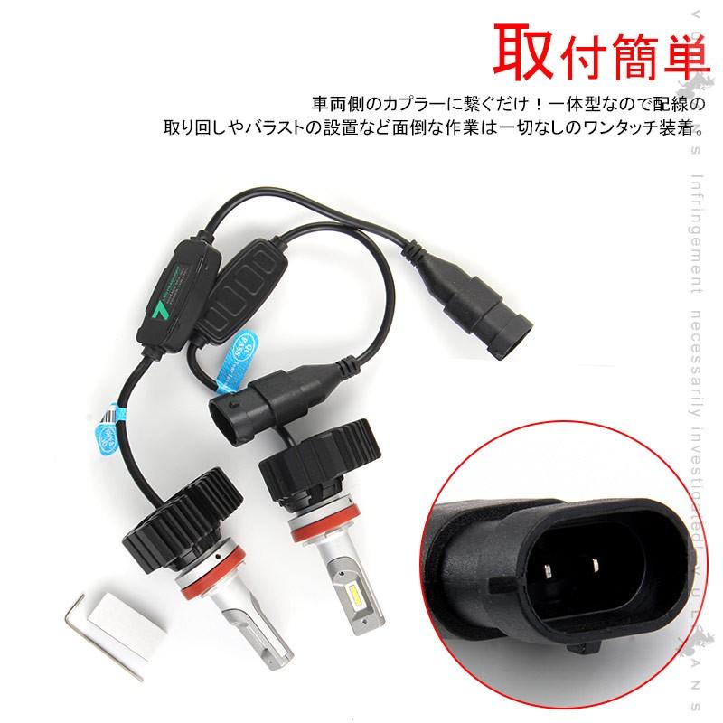 7 PLUS LEDヘッドライト H8/H11/H16JP 4500LM 1年保証 2個set Seoul Y19 DC9V~32V 新車検対応 LEDフォグランプ 6500K 360度光軸調整可 取付簡単 電装 パーツ｜vulcans｜12