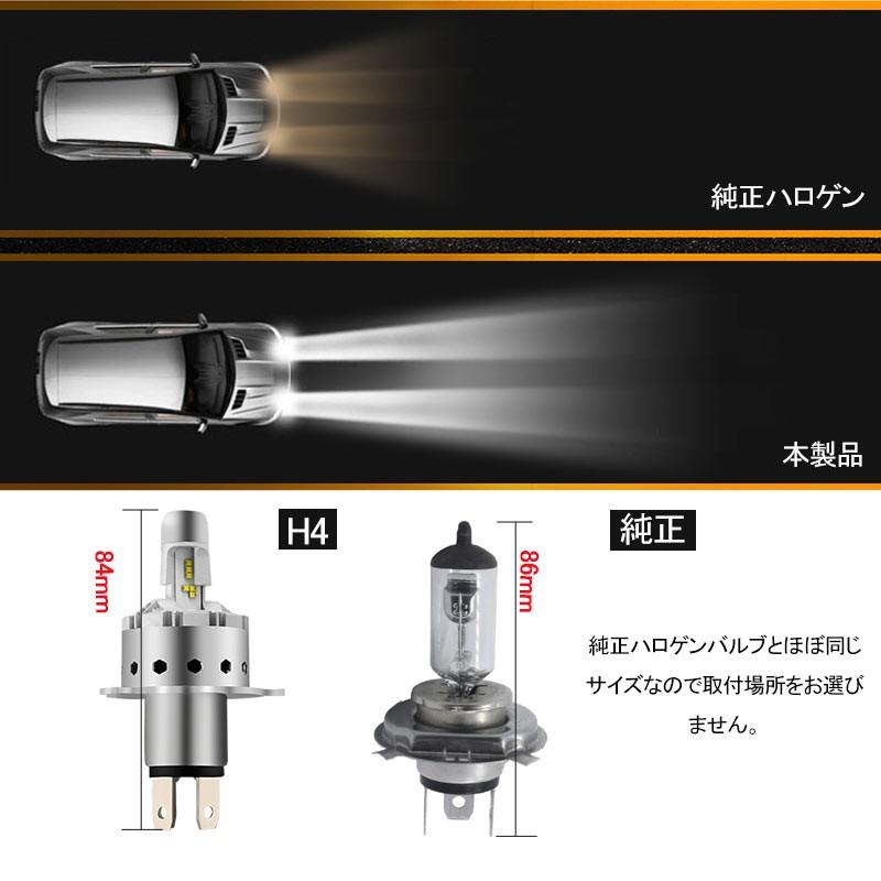 Vulcans 「セール価格」LEDヘッドライト H4 H/L 切替式 一体型 新車検