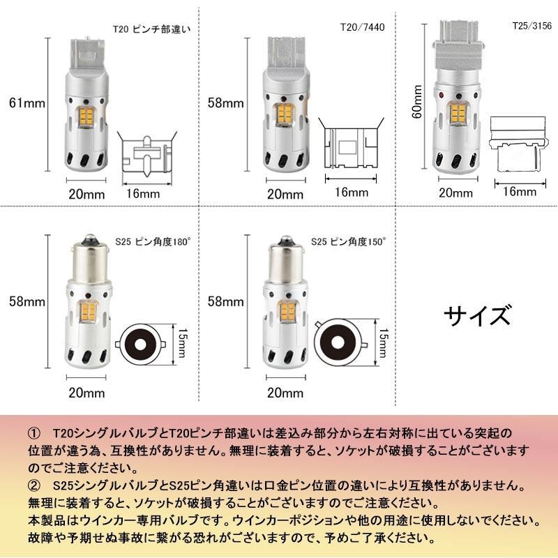 ノート H26.10〜 NE/E12 冷却ファン付 ハイフラ防止 ウインカー専用LEDバルブ S25 ピン角150度/BAU15S LEDウインカーバルブ 抵抗内蔵 2個 ピン角違い｜vulcans｜10