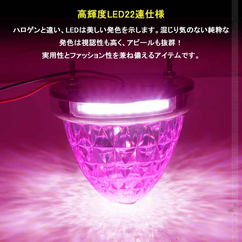 Vulcans 丸型 トラック用 LEDサイドマーカー マーカーランプ Vulcans 丸型 トラック用 LEDサイドマーカー マーカーランプ
