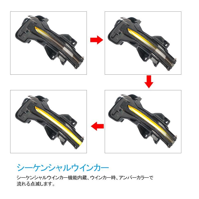 Vulcans 「セール価格」本田車用 N-BOX JF3/JF4 LEDドアミラー
