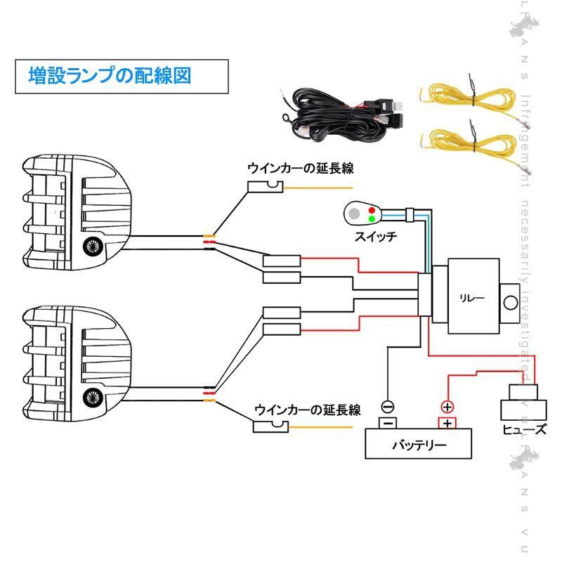 ジムニーJB64/JB74 増設ワークライト 1600LM ワークランプ 増設ランプ 作業灯 広角 投光器 車 用品 パーツ アクセサリー LEDフォグランプ 防水 IP68 JIMNY｜vulcans｜08